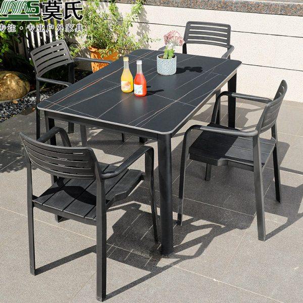 莫氏户外岩板桌椅庭院露台别墅室外阳台花园家用现代简约长餐桌,住宅家具,岩板餐桌,淘宝优惠券,粉丝福利购,淘宝优惠卷