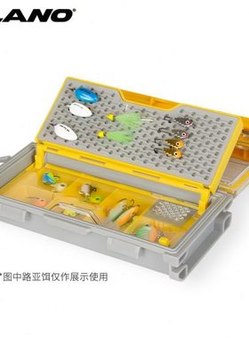 Plano微型钓具收纳盒隔断可调透明托盘密封路亚饵盒美国普雷诺