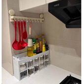 勺子锅具置物架挂厨房挂钩铲子橱柜收纳架子免打孔吸盘壁挂式 厂家