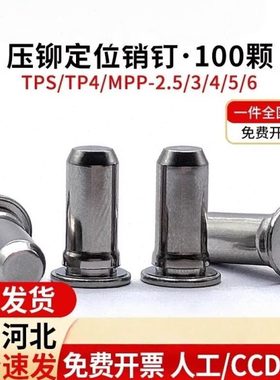 不锈钢压铆销钉不锈铁定位销导向销圆柱插销 TPS/TP4/MPP-2.53456