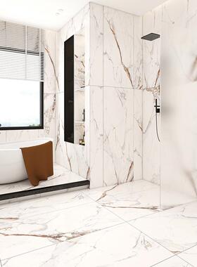 寒江雪地板砖750x150板0瓷砖卫生间砖卡拉拉柔光墙地砖大549理磁