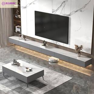 轻奢大小户型电视柜茶几 客厅GET浮新款 意式 电视机柜悬空壁挂悬式