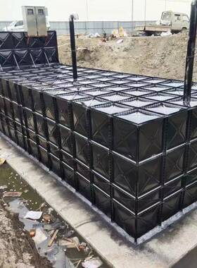 抗浮式半地埋15833箱装配式泵房镀消锌B水DF防水池给水板泵站搪瓷