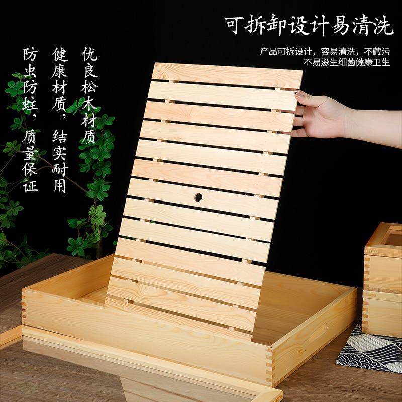 网摆摊寿司红刺身木盒文鱼木盒料理盒LTY烧盒鸟展示盒日式寿司木