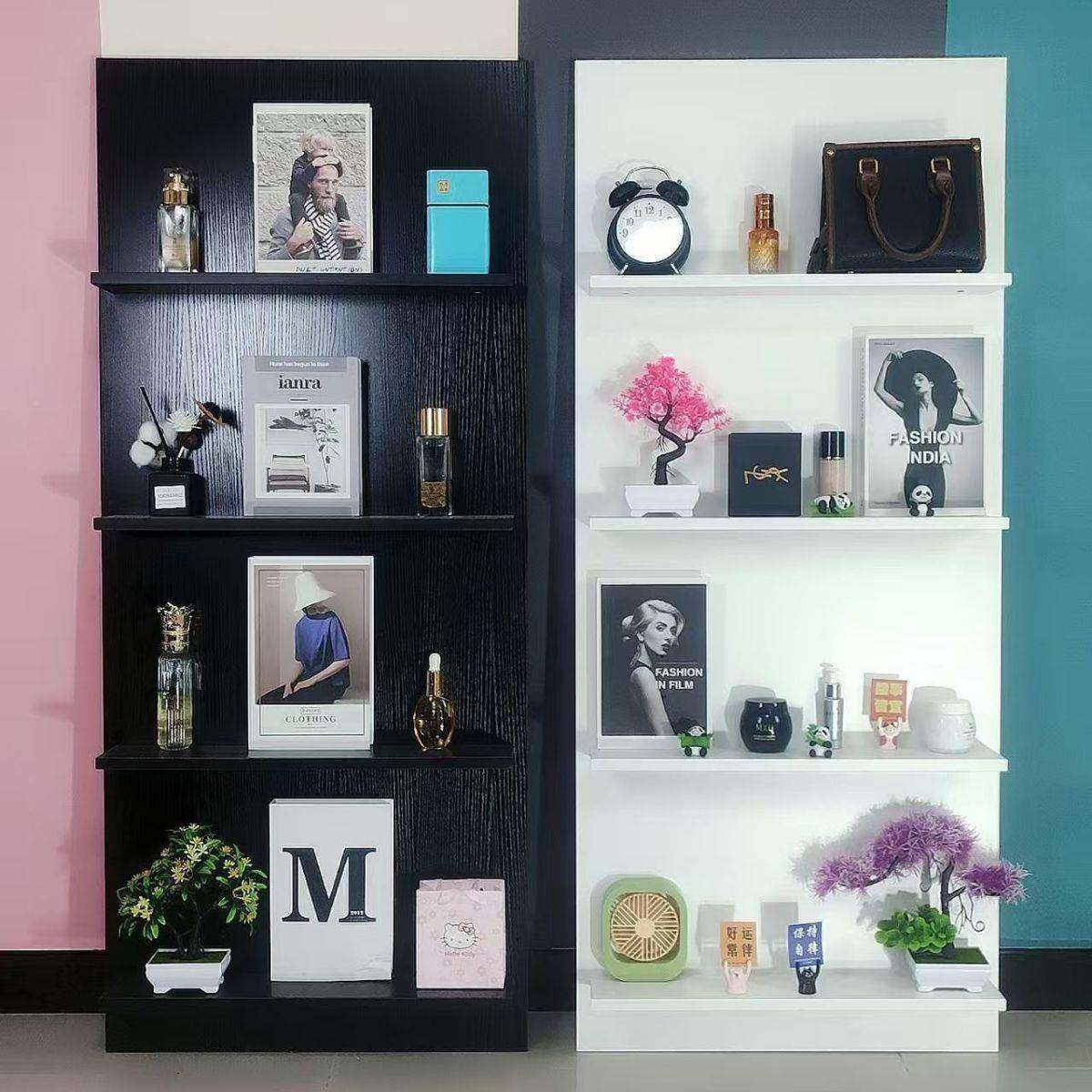 墙壁树形书架网iY555P红ns风刊落地式置物架靠墙杂志架报架收示纳,收纳整理,书桌收纳置物架,淘宝优惠券,粉丝福利购,淘宝优惠卷