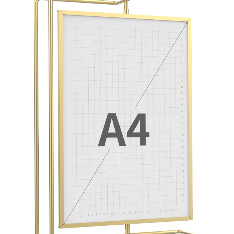 结婚登记照相框摆台A4大尺寸全家福婚I纱照双面展示可旋转金属相