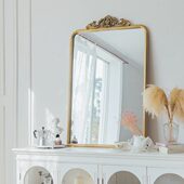 你可居法式 卧室浴室卫生间镜子桌面梳妆镜墙镜 化妆镜壁挂挂墙式