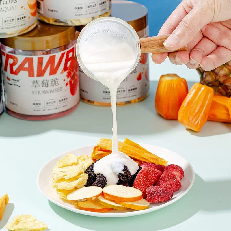 冻干草莓凤梨桑葚菠萝蜜当季鲜果干融安脆蜜金桔脆片酸奶搭档零食
