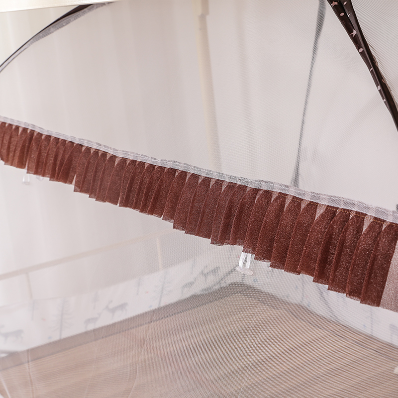 免安装学生床蚊帐蒙古包宿舍上下铺0.9m单人床双层床折叠蚊帐1米