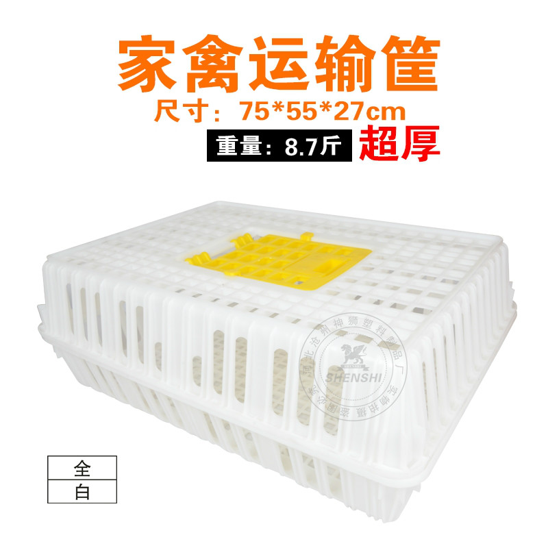 鸡笼运输笼塑料家禽周转箱筐成小鸡鸭鹅鸽子笼兔笼家用养殖鸡笼子