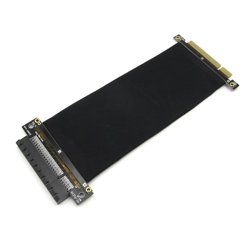 x8pci-e8x延l长线双层屏蔽转接线软排线pciex8延长线pcie延长线x8