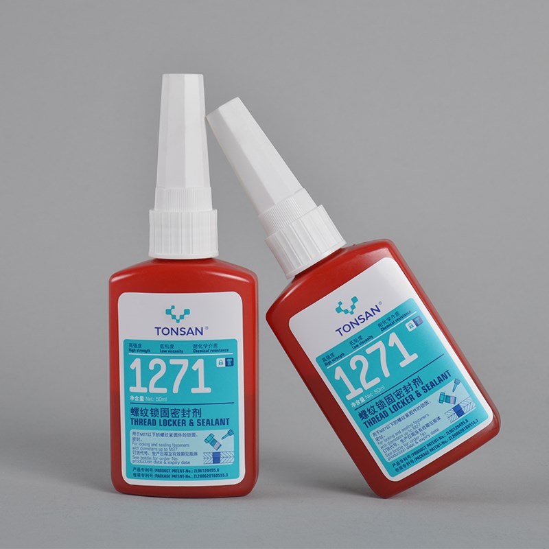 天山可赛新 1271 螺丝胶 防松胶 螺纹锁固密封剂耐介质红色高强度