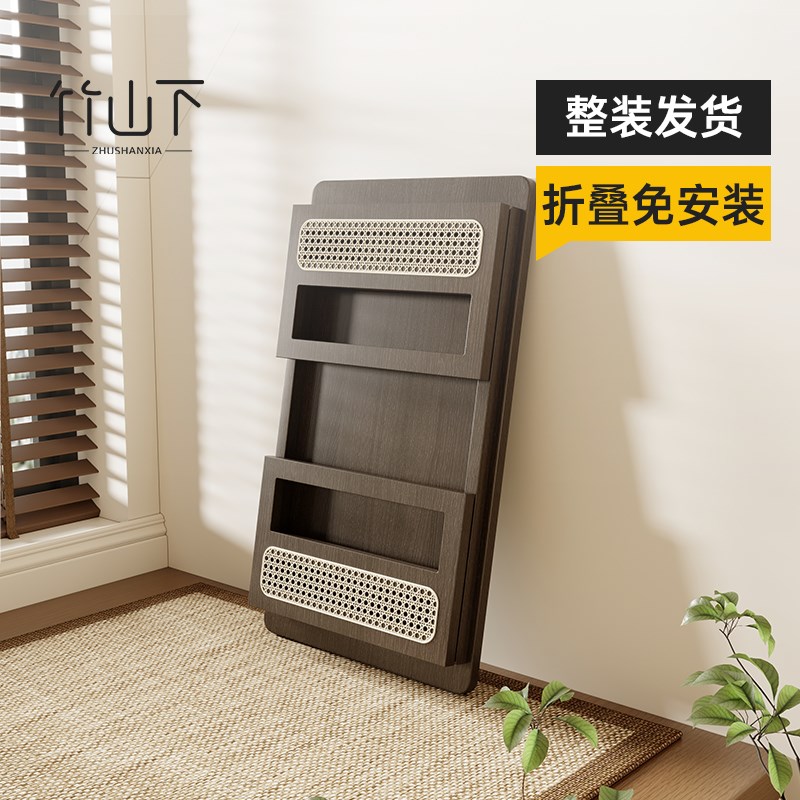 榻榻米茶桌2025新款飘窗小桌子轻奢高级感O茶台折叠炕桌日式茶几