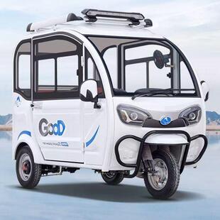 电三轮车三电轮闭家用小型迷你动带棚车电瓶车上动牌供见详情应链