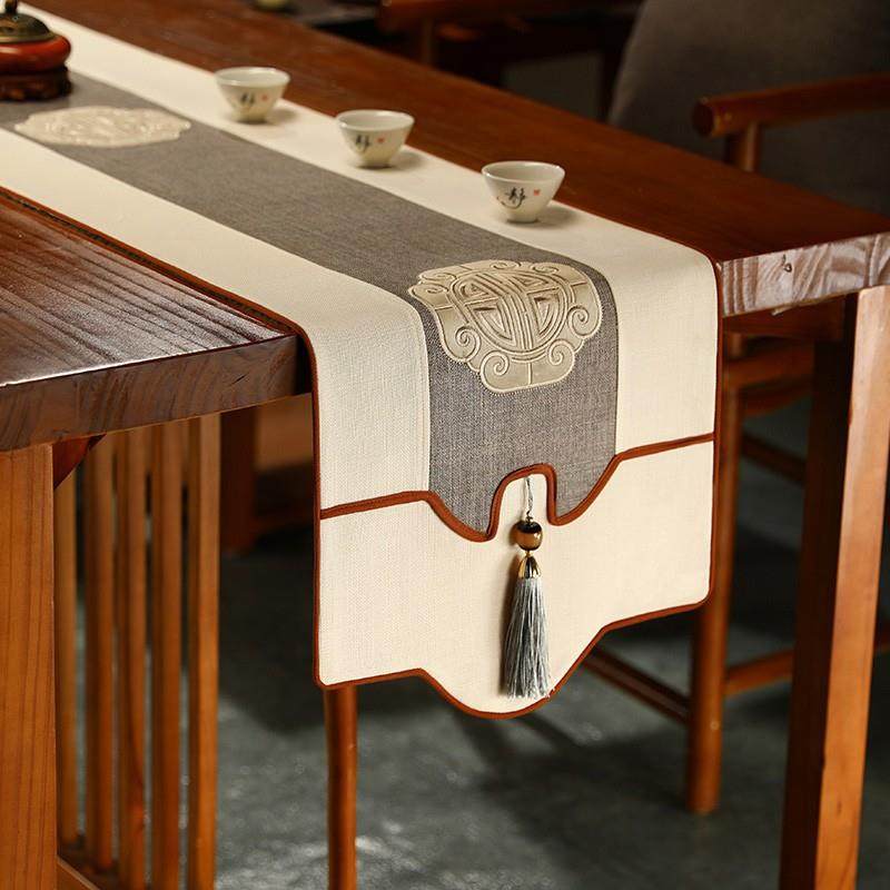 桌旗中式禅意新式茶席禅意茶垫中茶桌装几饰布布防TRJ水茶旗桌布,居家布艺,桌旗,淘宝优惠券,粉丝福利购,淘宝优惠卷