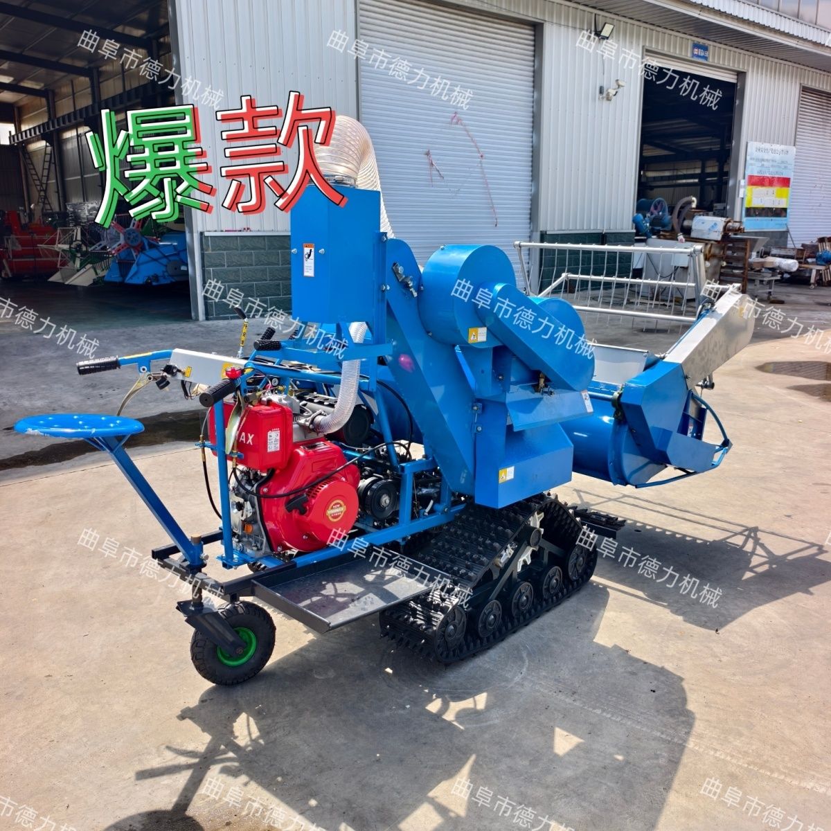 新款小型手扶收割机 全自动山区丘陵稻谷水稻小麦收割机家用