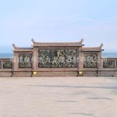 石雕影墙SD 302农村石庭院大石门迎门墙大理照壁青屏壁风汉白玉浮