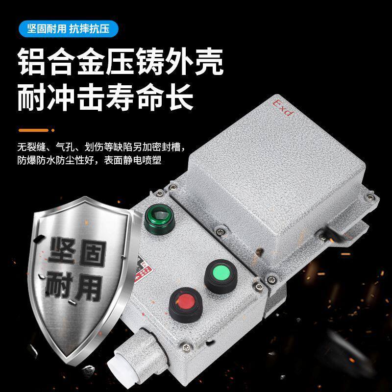 防爆磁力启动器水泵电机风机启停开关220v380v控制箱防爆配电箱
