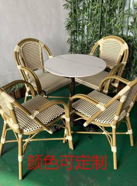 竹椅子背椅用成靠人编织椅客厅休餐家椅10655闲平扶手编藤椅餐椅