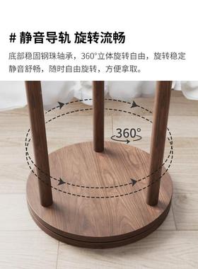 全木实卧衣帽架衣架落地室家厅用置物架立式衣服架子ZHYJ-001客挂