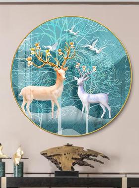 现HIU代简约玄关过装画进背门走饰廊道景墙壁画客厅正对门挂画高