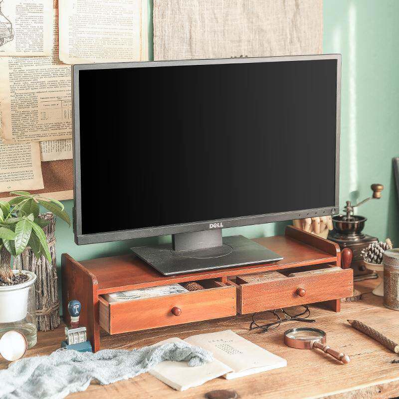 厂办公桌桌收纳盒桌面电脑增高书抽屉架置物架台MS-9059式显示屏