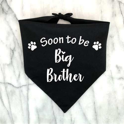 Big Brother Big Sister Dog Bandana Pregnancy Announcement