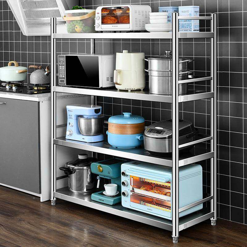 不锈钢厨房架置物架落地锅多层家用架厨微波炉烤子箱厂家直供储物,收纳整理,书桌收纳置物架,淘宝优惠券,粉丝福利购,淘宝优惠卷