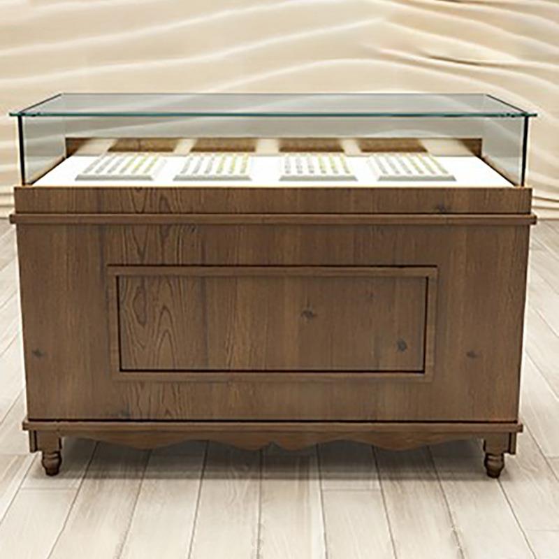 厂实木柜台列首饰品金柜烤漆珠宝展示柜黄陈022柜玉器展家柜