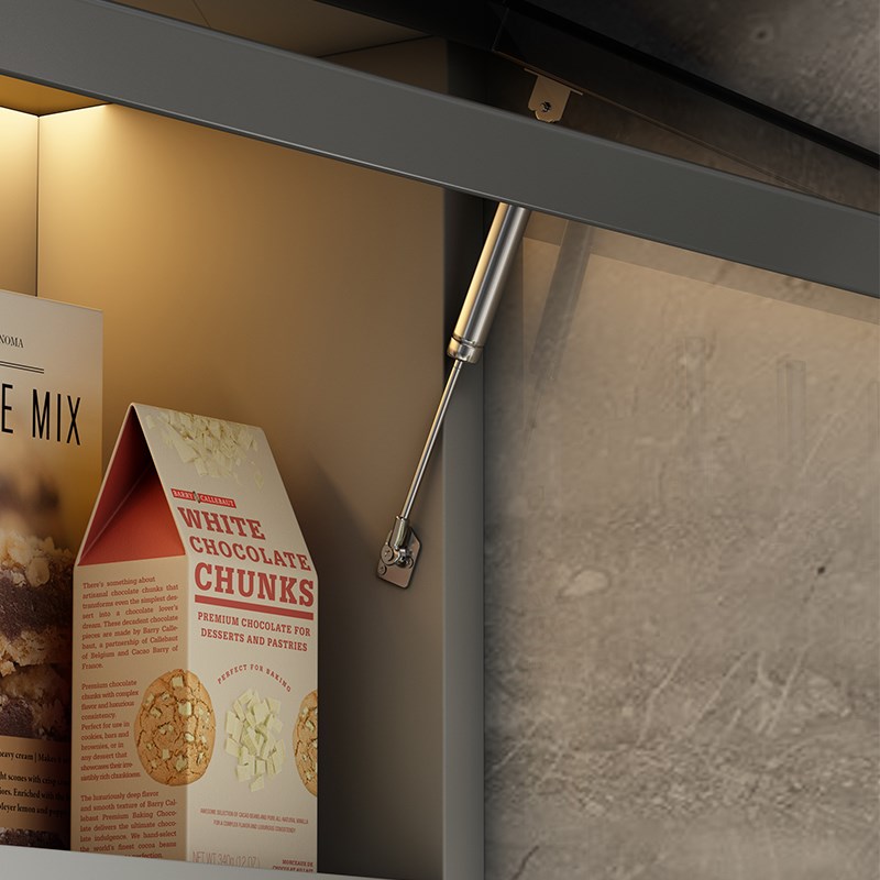 厨房壁挂吊柜下调料柜置物架w上翻储物墙壁柜轻奢玻璃门油盐收纳