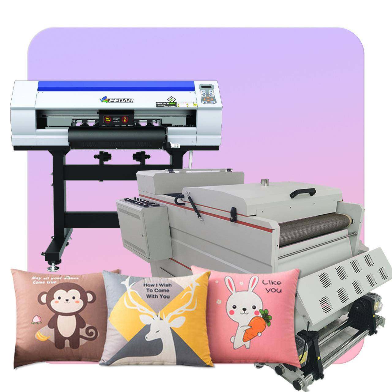 全自动烫画抖粉机 2头60宽幅白墨烫画机 A1dtf打印机