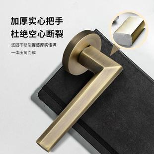 室内一体家用卧磁室锌合金械吸木门静音A08 316房门用锁通型机执