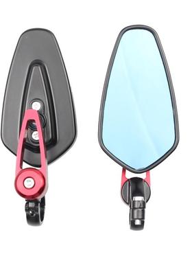 后爆款摩托车手把镜改M装视镜车把倒车镜镜22M全铝手93098把镜