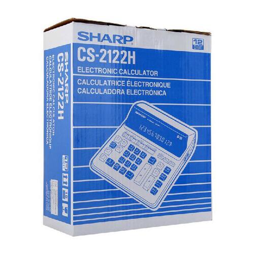 夏普CS-2122H插电源荧光屏 银行财务人员考试用计算器 高按键