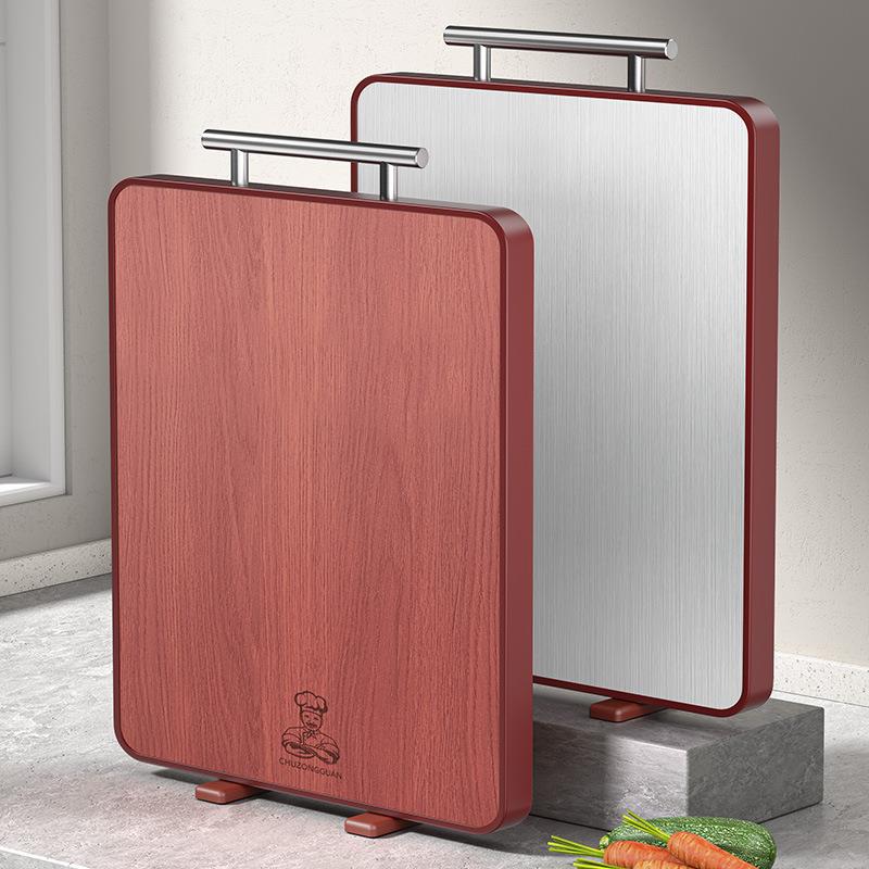 檀木1菜板实木抗菌防乌霉家用砧木案板厨房专板用双面切质菜板