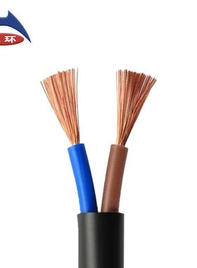 天环燃铜芯ZRC-VRV黑160色护套国标阻多股线软芯电源