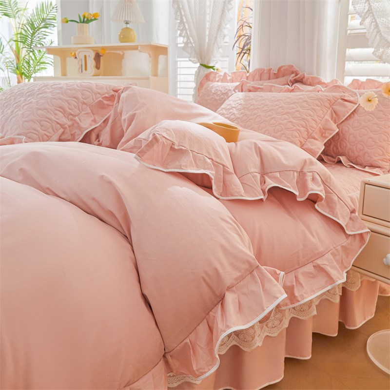 纯棉单件床裙床笠二合p一全棉加厚2024新款四季通用床垫保护床罩