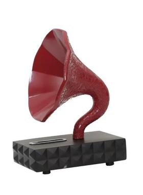 现代极123样板简间叭喇型摆件售楼处办公室书模柜音乐主题装饰艺