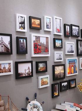 27框简约现代合照片墙装客厅创意组相框饰挂墙片kli7Hsjz相相册背