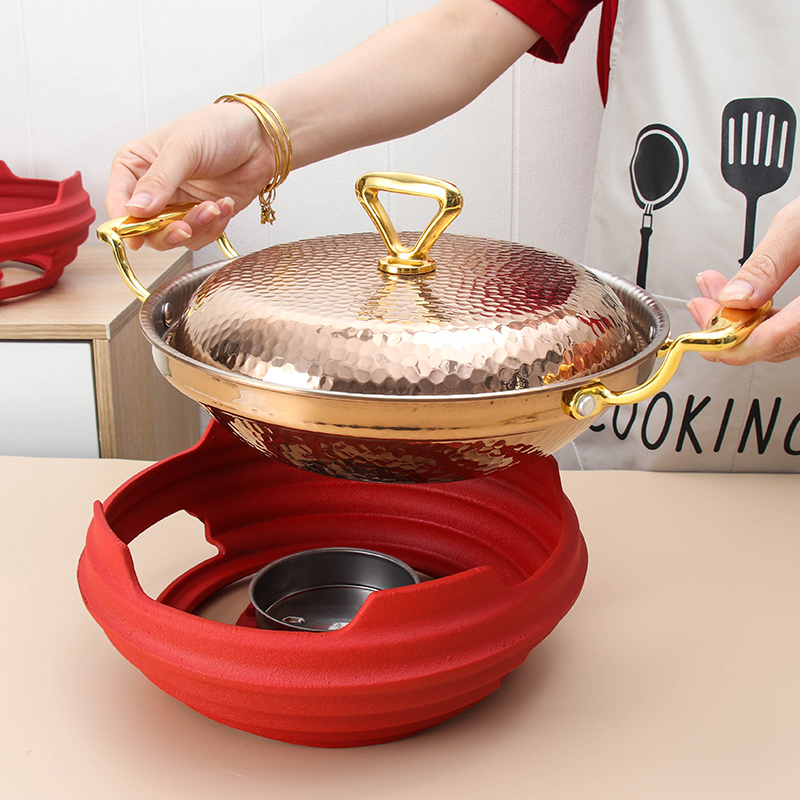 酒店餐厅固体燃料块酒精炉子商用底E座干锅火锅酒精炉小火锅架家