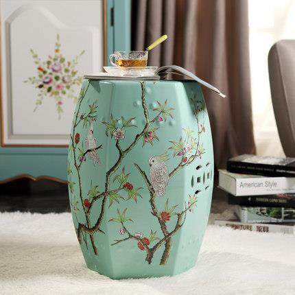 HKJ中陶瓷美换鞋凳鼓凳式妆凳子新式梳仿古鼓墩坐墩矮凳多边凳,橡塑材料及制品,工业陶瓷,淘宝优惠券,粉丝福利购,淘宝优惠卷