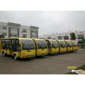 半封电电动观光车14座学校电瓶观光车游观闭光T14 M瓶览车
