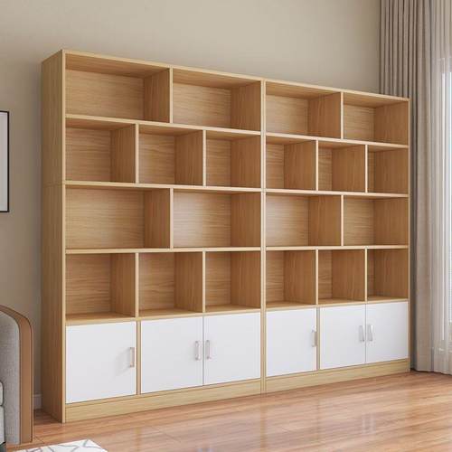 书物柜落置架简易家展用示柜书架客厅靠墙收纳柜地学无品牌/生卧