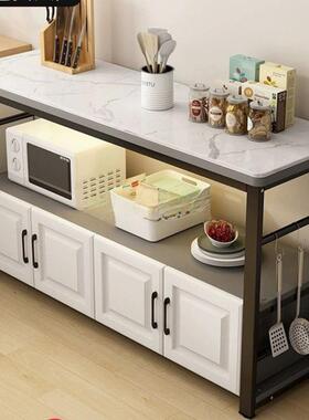 沃顿板厨作房沃GVX顿岩板置物柜岛岩台餐操作工台切备菜桌餐边橱