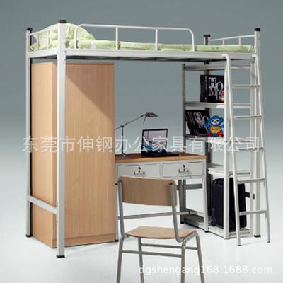 公双层高低床学公生寓床工厂员工连体上莞77762下铁床东办家具