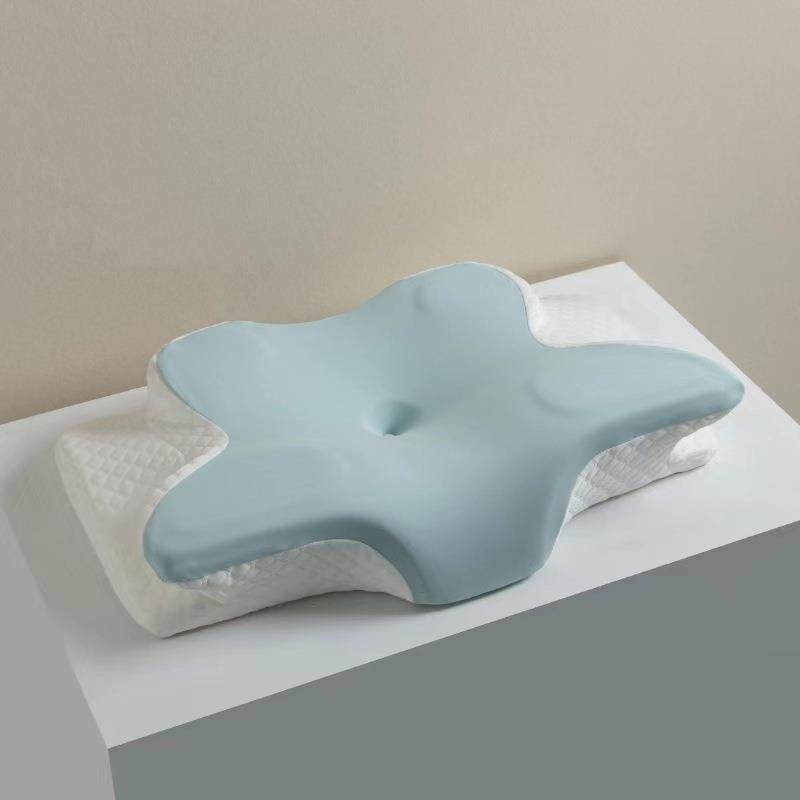 蝴蝶记忆枕护回弹慢枕头记忆FJZ形棉枕芯颈护颈椎记忆枕