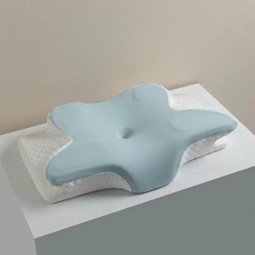 蝴蝶记忆枕护回弹慢枕头记忆FJZ形棉枕芯颈护颈椎记忆枕