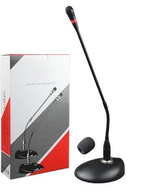 鹅颈有线会议专业话筒克开麦会广播演讲台式电74650脑功放电容式