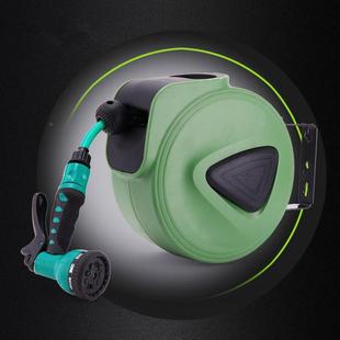 花园壁水管挂式 MLQ自浇伸缩卷管器花园花器水动鼓