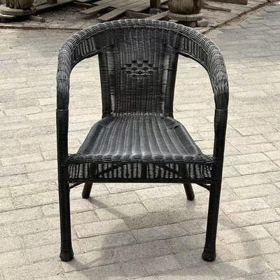 1.1万人已购买椅子藤椅圆线编加粗加固靠背扶手单人外桌椅老人椅